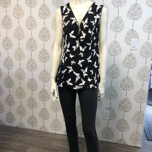 NWT Papillon Papillon PT-03055 Sleeveless Butterfly Peplum Top